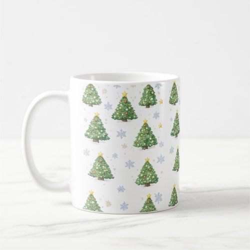White Christmas Tree Mug