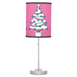 White Christmas Tree Table Lamp