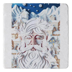 WHITE CHRISTMAS TRIVET