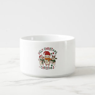 white Christmas ;UGLY CHRISTMAS Bowl