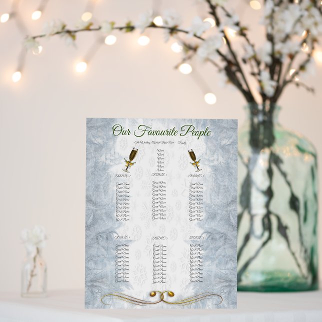 White Christmas Wedding Foam Board (In Situ (Wedding))