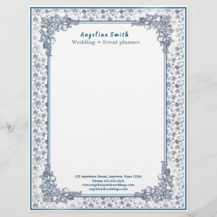 White Christmas Wedding Planner Letterhead