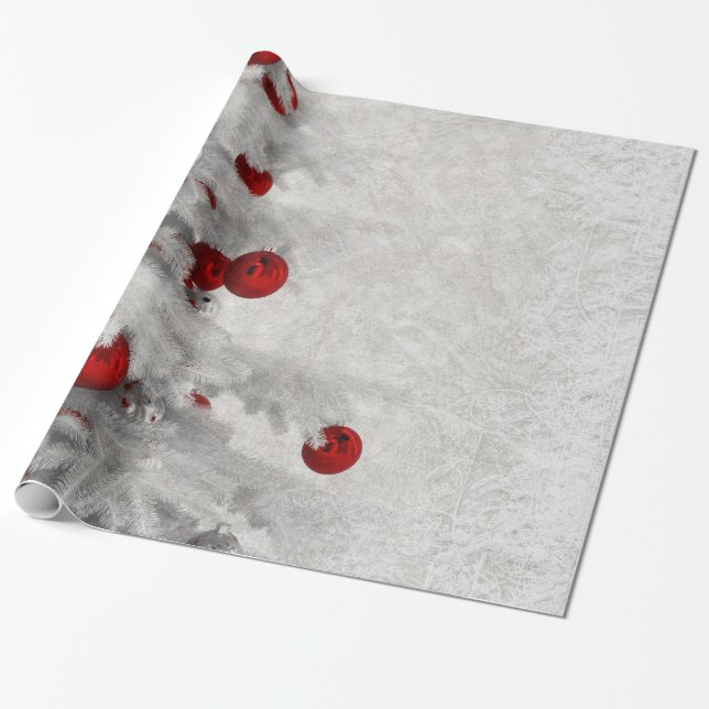 White Christmas Wrapping Paper (Unrolled)