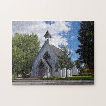 White Church - Buena Vista Colorado Jigsaw Puzzle by photog4Jesus at Zazzle