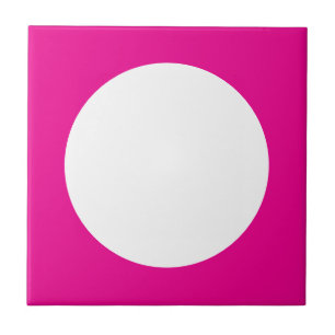 White Circle Ceramic Tile