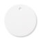 White Circle Favor Tags