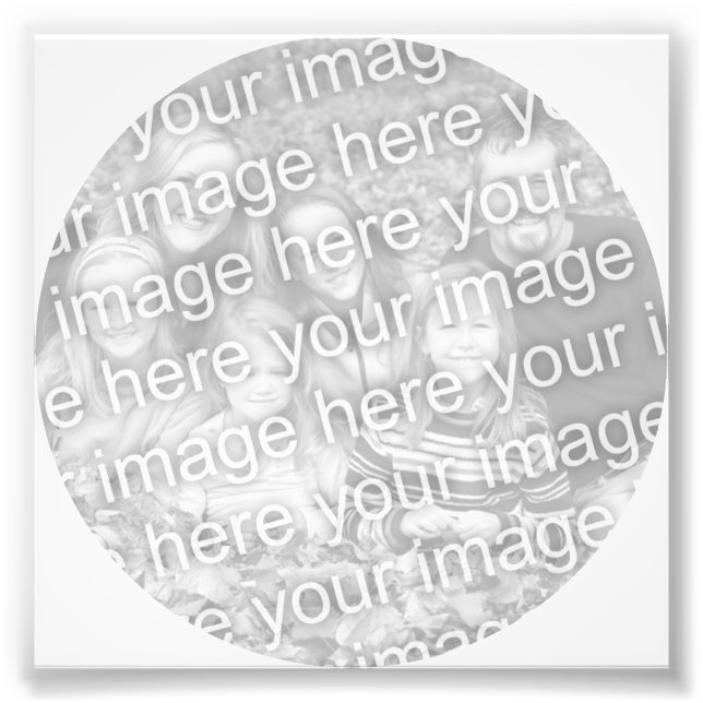White Circle Frame Photo (Front)