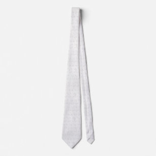 White Circle Sequins Glitter Sparkle Shiny Shimmer Neck Tie
