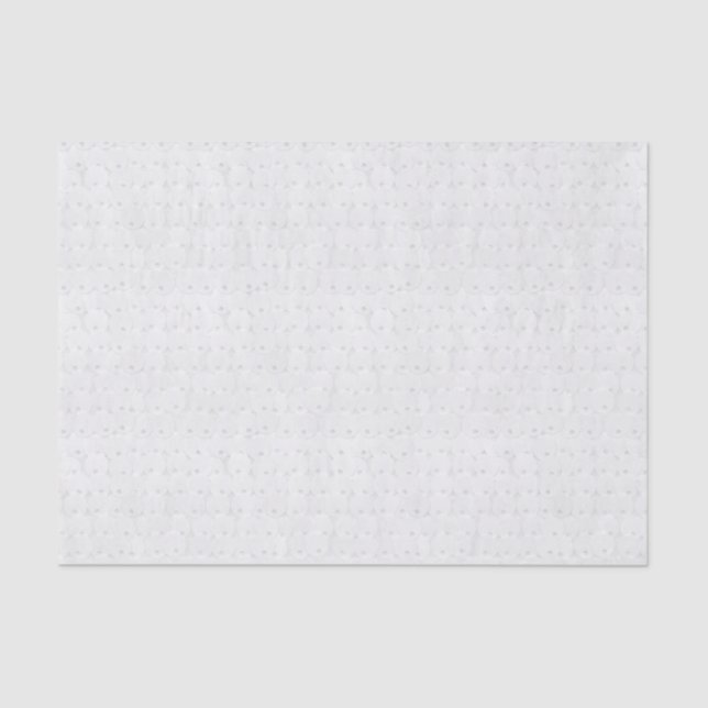 White Circle Sequins Sparkle Shiny Shimmer Glitter Tissue Paper (Front)