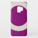 white circle with purple background Case-Mate samsung galaxy case