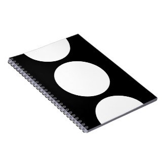 White Circles on Black Notebook