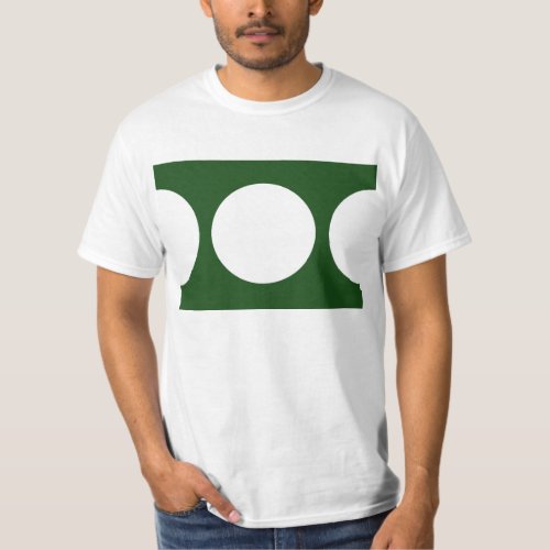 White Circles on Green T_Shirt