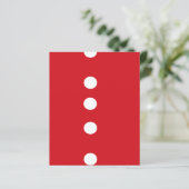 White circles on red (Standing Front)