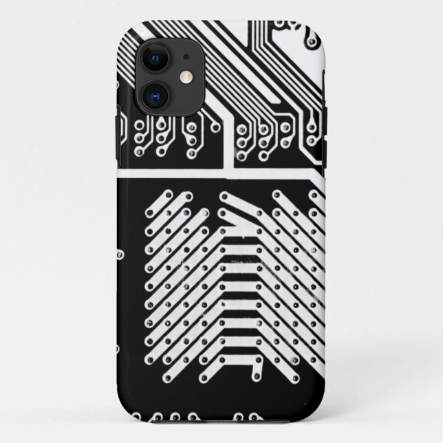 White Circuit Board Oh My! Case-Mate iPhone Case (Back)