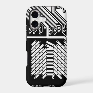White Circuit Board Oh My! iPhone 17 Case