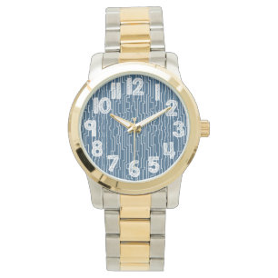 White Circuit Lines Watch