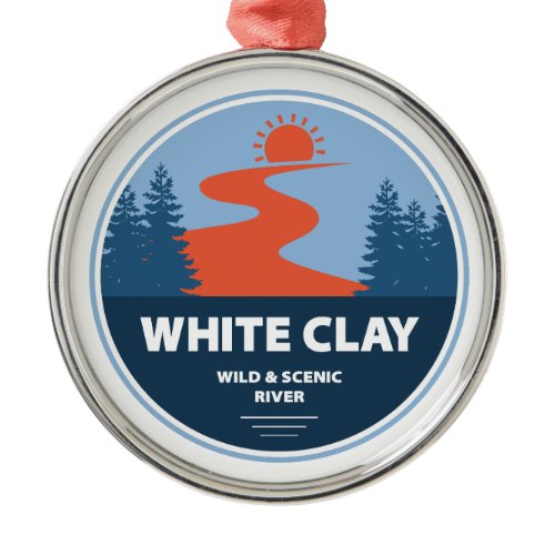 White Clay Wild And Scenic River Metal Ornament