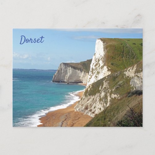 White Cliffs along Jurassic Coast Dorset England Postcard
