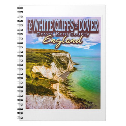 WHITE CLIFFS OF DOVER _ DOVER KENT ENGLAND  NOTEBOOK