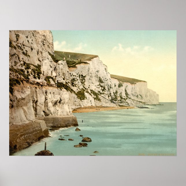 White Cliffs of Dover, Kent, England Poster (Front)