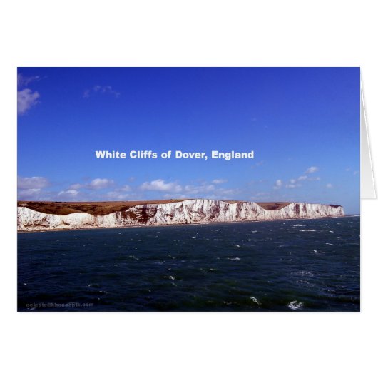 White Cliffs of Dover, United Kingdom Cards (Front Horizontal)
