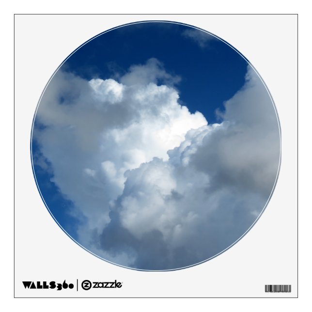 White Cloud 33 Wall Sticker (Front)