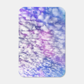 White Cloud with Blue Sky Space Metal Sign