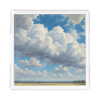 White Clouds and Clear Blue Sky