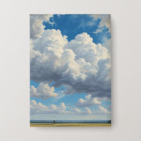 White Clouds and Clear Blue Sky