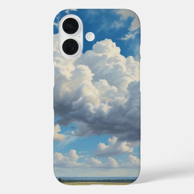 White Clouds and Clear Blue Sky Case-Mate iPhone Case (Back)