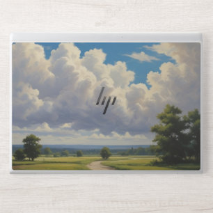 White Clouds and Clear Blue Sky HP Laptop Skin