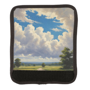 White Clouds and Clear Blue Sky Luggage Handle Wrap