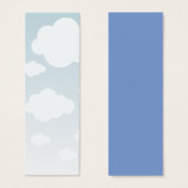 White CLouds Blue Sky Bookmark (Front & Back)