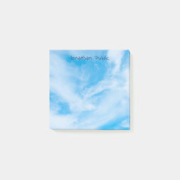 White Clouds Blue Sky Modern Professional Elegant Post-it Notes