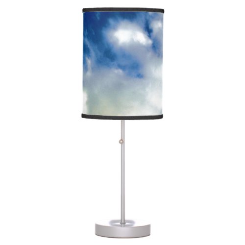White Clouds  Blue Sky Table Lamp