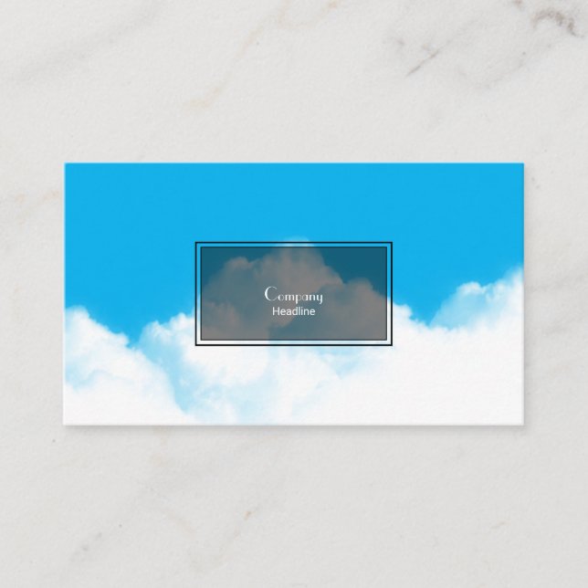 White Clouds Business Card (Front)