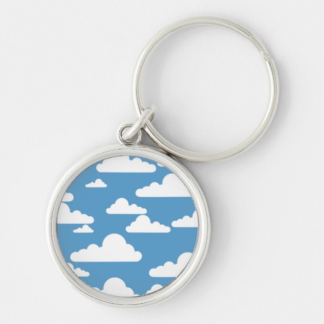 WHITE CLOUDS KEYCHAIN (Front)