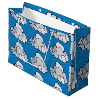 White Clouds  Large Gift Bag