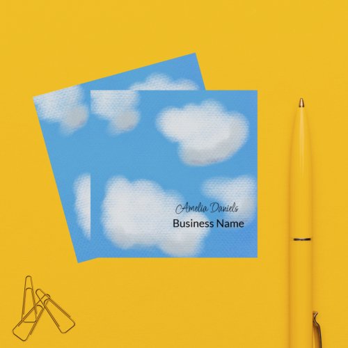 White Clouds on Blue Sky Business Card