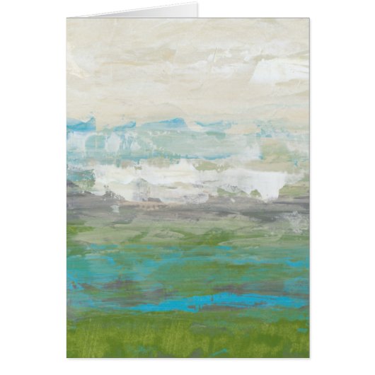 White Clouds Overlooking Beautiful Landscape Cards (Front)