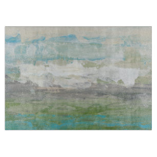 White Clouds Overlooking Beautiful Landscape Cutting Board