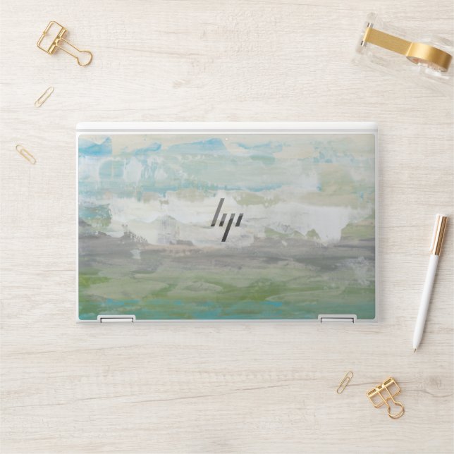 White Clouds Overlooking Beautiful Landscape HP Laptop Skin (Desk)