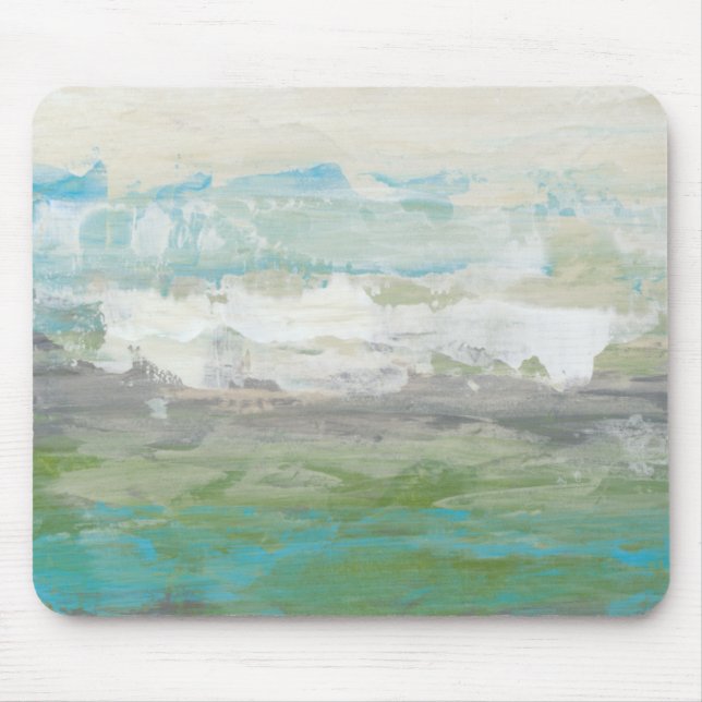 White Clouds Overlooking Beautiful Landscape Mouse Pad (Front)