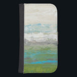 White Clouds Overlooking Beautiful Landscape Galaxy S4 Wallet Case<br><div class="desc">Jennifer Goldberger painted this beautiful landscape piece. White clouds are overlooking an amazing blue lake surrounded by gorgeous green grass. The colors are vivid and the detail is immaculate. Purchase your print now!</div>