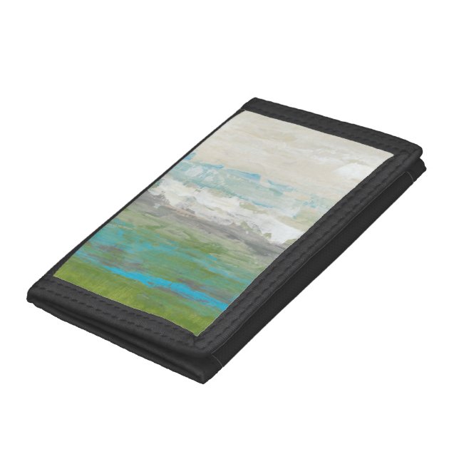 White Clouds Overlooking Beautiful Landscape Tri-fold Wallet (Bottom)