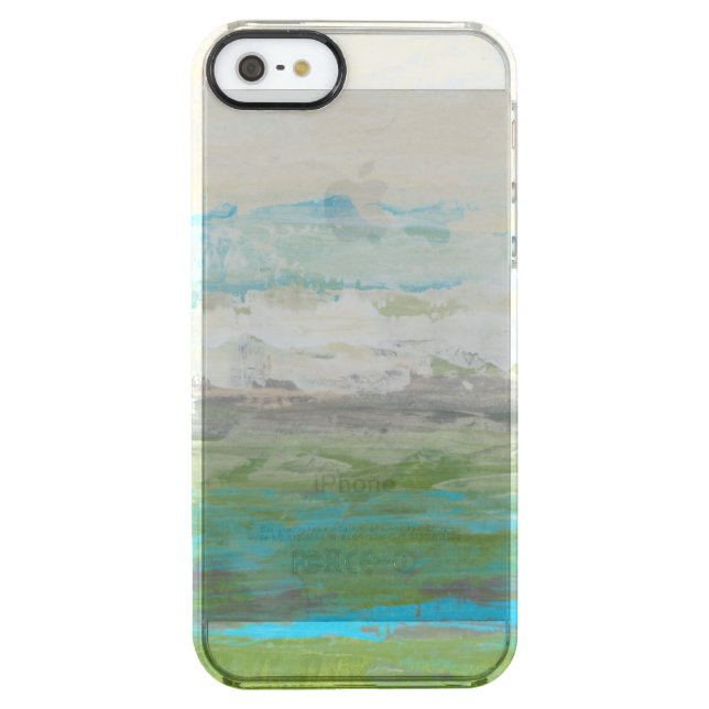 White Clouds Overlooking Beautiful Landscape Uncommon iPhone Case (Back)