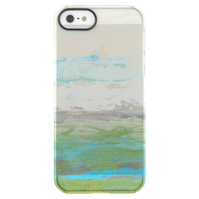 White Clouds Overlooking Beautiful Landscape Uncommon iPhone Case (Back)