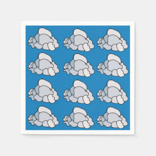 White Clouds Party Napkins