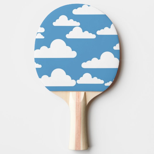 WHITE CLOUDS Ping-Pong PADDLE (Front)