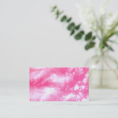 White Clouds Pink Sky Tinted Photo Business Card (Standing Front)